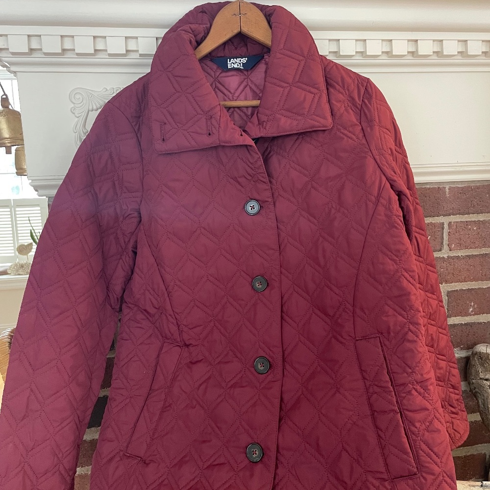 Lands End quilted jacket.